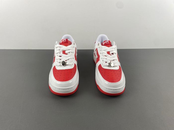 a bathing ape bape sta patent leather white grey