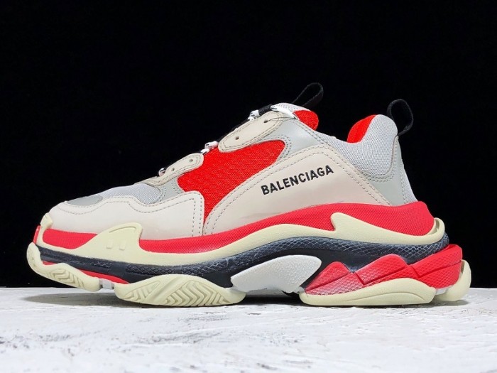 balen triple s trainers clear sole grey glow white 541624 w09oh 1009