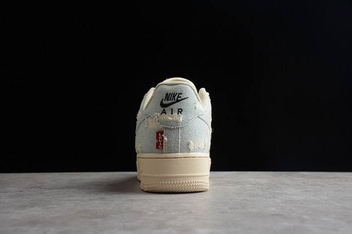 L*v*s x nike air force 1 07 low denim university red vi6396-158