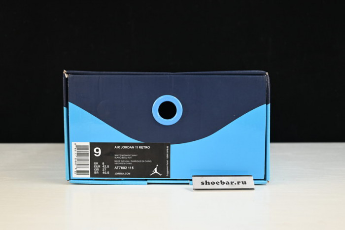 air jordan 11 retro midnight navy white 2022 at7802-115