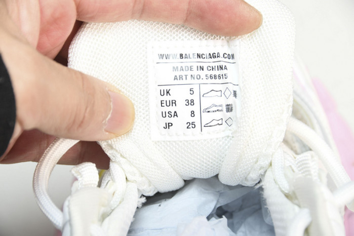 balen track sneaker white yellow