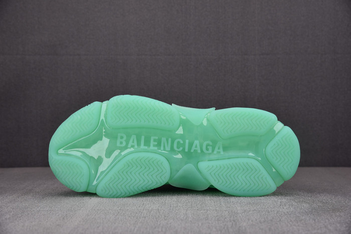 Ba*len*cia*ga triple s clear sole green