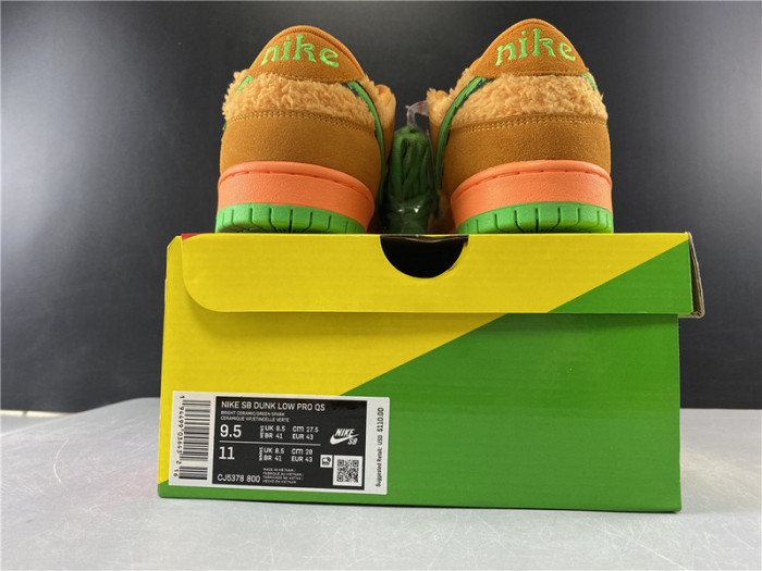 nike sb dunk low grateful dead "orange bear" cj5378-800