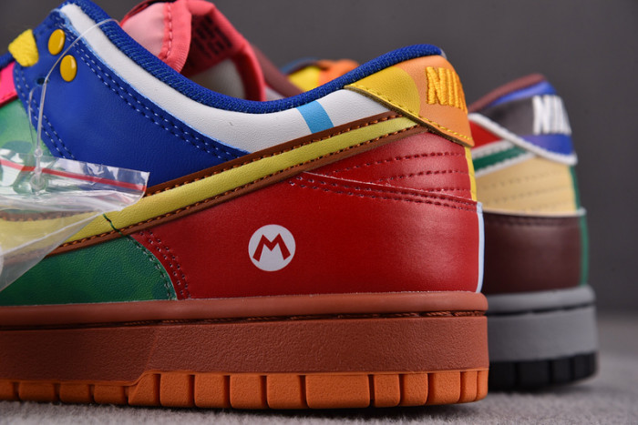 nike dunk low "what the S*per mario"