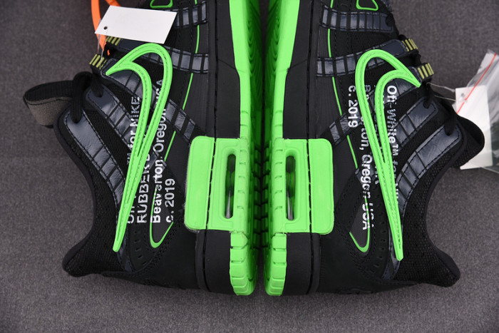 fw x nike air rubber dunk “green strike” cu6015-001