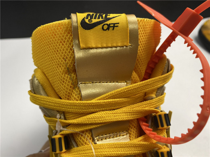fw x nike air rubber dunk “university gold” cu6015-700
