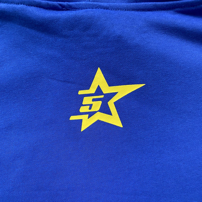 sp5der p*nk hoodie blue