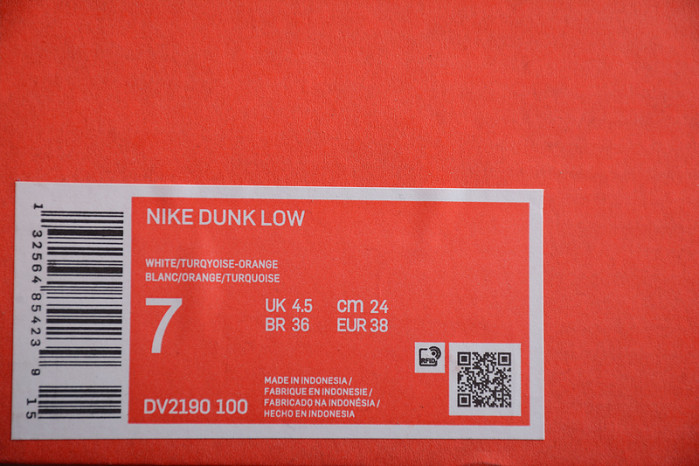 nike dunk low white turquoise - dv2190-100