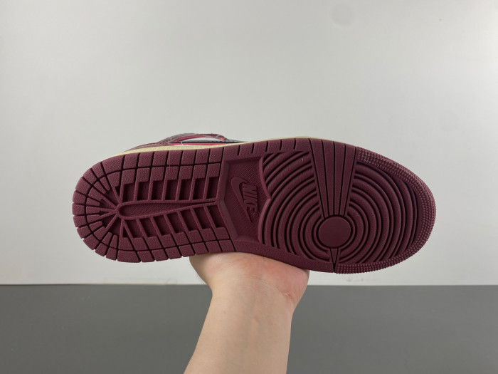 air jordan 1 mid se bordeaux fq7818-101