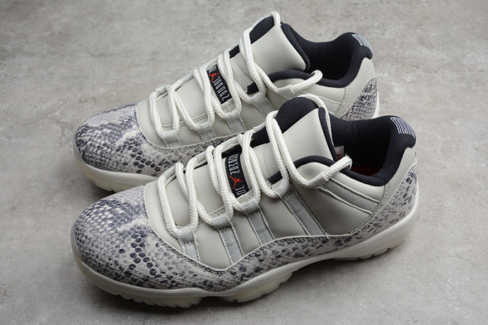 jordan 11 retro low snake light bone - cd6846-002