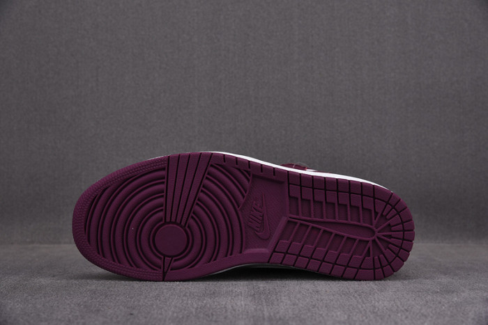 jordan 1 retro high og bordeaux - 555088-611