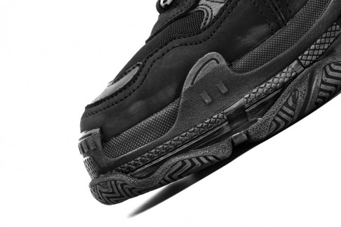 balen triple s clear sole black 541624 w09o1 1000
