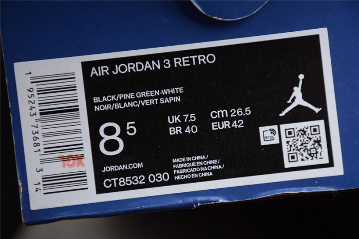 air jordan 3"pine green" ct8532-030